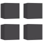 vidaXL TV-Wandschränke 4 Stk. Grau 30,5x30x30 cm vidaXL TV-Wandschränke 4 Stk. Grau 30,5x30x30 cm