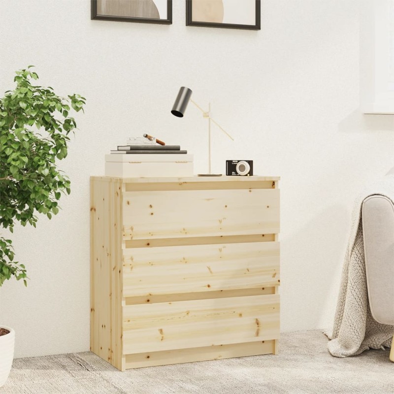 vidaXL Nachttisch 60x36x64 cm Massivholz Tanne vidaXL Nachttisch 60x36x64 cm Massivholz Tanne
