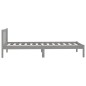 vidaXL Massivholzbett Grau Kiefer 75x190 cm vidaXL Massivholzbett Grau Kiefer 75x190 cm