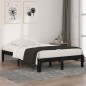 vidaXL Massivholzbett Schwarz 120x190 cm vidaXL Massivholzbett Schwarz 120x190 cm