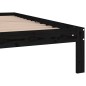 vidaXL Massivholzbett Schwarz 120x190 cm vidaXL Massivholzbett Schwarz 120x190 cm