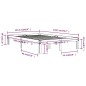 vidaXL Massivholzbett Schwarz 120x190 cm vidaXL Massivholzbett Schwarz 120x190 cm