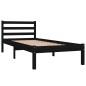 vidaXL Massivholzbett Kiefer 75x190 cm Schwarz vidaXL Massivholzbett Kiefer 75x190 cm Schwarz