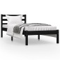 vidaXL Massivholzbett Kiefer 75x190 cm Schwarz vidaXL Massivholzbett Kiefer 75x190 cm Schwarz