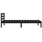 vidaXL Massivholzbett Kiefer 75x190 cm Schwarz vidaXL Massivholzbett Kiefer 75x190 cm Schwarz