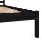 vidaXL Massivholzbett Kiefer 75x190 cm Schwarz vidaXL Massivholzbett Kiefer 75x190 cm Schwarz