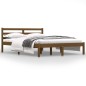 vidaXL Massivholzbett Kiefer 135x190 cm Honigbraun