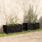 vidaXL Pflanzkübel 2 Stk. Schwarz 100x50x50 cm Massivholz Kiefer vidaXL Pflanzkübel 2 Stk. Schwarz 100x50x50 cm Massivholz Kiefer