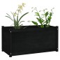 vidaXL Pflanzkübel 2 Stk. Schwarz 100x50x50 cm Massivholz Kiefer vidaXL Pflanzkübel 2 Stk. Schwarz 100x50x50 cm Massivholz Kiefer