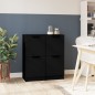 vidaXL Sideboards 2 Stk. Schwarz 30x30x70 cm Holzwerkstoff vidaXL Sideboards 2 Stk. Schwarz 30x30x70 cm Holzwerkstoff