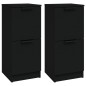 vidaXL Sideboards 2 Stk. Schwarz 30x30x70 cm Holzwerkstoff vidaXL Sideboards 2 Stk. Schwarz 30x30x70 cm Holzwerkstoff