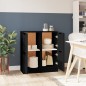 vidaXL Sideboards 2 Stk. Schwarz 30x30x70 cm Holzwerkstoff vidaXL Sideboards 2 Stk. Schwarz 30x30x70 cm Holzwerkstoff