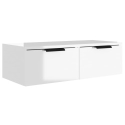 vidaXL Wandschrank Hochglanz-Weiß 68x30x20 cm Holzwerkstoff