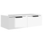 vidaXL Wandschrank Hochglanz-Weiß 68x30x20 cm Holzwerkstoff vidaXL Wandschrank Hochglanz-Weiß 68x30x20 cm Holzwerkstoff