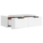 vidaXL Wandschrank Hochglanz-Weiß 68x30x20 cm Holzwerkstoff vidaXL Wandschrank Hochglanz-Weiß 68x30x20 cm Holzwerkstoff