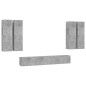 vidaXL 6-tlg. TV-Schrank-Set Betongrau Holzwerkstoff vidaXL 6-tlg. TV-Schrank-Set Betongrau Holzwerkstoff
