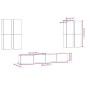 vidaXL 6-tlg. TV-Schrank-Set Betongrau Holzwerkstoff vidaXL 6-tlg. TV-Schrank-Set Betongrau Holzwerkstoff