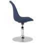 Esszimmerstühle 4 Stk. Drehbar Blau Stoff Esszimmerstühle 4 Stk. Drehbar Blau Stoff