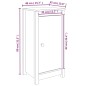 vidaXL Sideboards 2 Stk. 40x35x80 cm Massivholz Kiefer vidaXL Sideboards 2 Stk. 40x35x80 cm Massivholz Kiefer