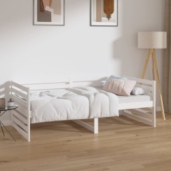 vidaXL Tagesbett Weiß 90x190 cm Massivholz Kiefer