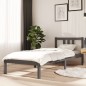 vidaXL Massivholzbett Grau 75x190 cm vidaXL Massivholzbett Grau 75x190 cm