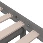 vidaXL Massivholzbett Grau 75x190 cm vidaXL Massivholzbett Grau 75x190 cm