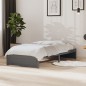 vidaXL Massivholzbett Grau 90x190 cm vidaXL Massivholzbett Grau 90x190 cm