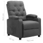 vidaXL Relaxsessel Hellgrau Stoff vidaXL Relaxsessel Hellgrau Stoff