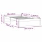 vidaXL Massivholzbett Grau 90x190 cm vidaXL Massivholzbett Grau 90x190 cm