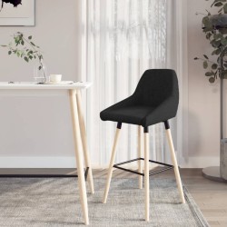 Barhocker Schwarz Stoff