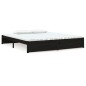 vidaXL Massivholzbett Schwarz 180x200 cm vidaXL Massivholzbett Schwarz 180x200 cm