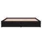 vidaXL Massivholzbett Schwarz 180x200 cm vidaXL Massivholzbett Schwarz 180x200 cm