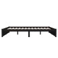 vidaXL Massivholzbett Schwarz 180x200 cm vidaXL Massivholzbett Schwarz 180x200 cm