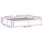 vidaXL Massivholzbett Schwarz 180x200 cm vidaXL Massivholzbett Schwarz 180x200 cm