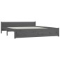 vidaXL Massivholzbett Grau 160x200 cm vidaXL Massivholzbett Grau 160x200 cm