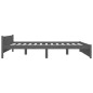 vidaXL Massivholzbett Grau 160x200 cm vidaXL Massivholzbett Grau 160x200 cm