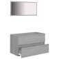 vidaXL 2-tlg. Badmöbel-Set Grau Sonoma Holzwerkstoff vidaXL 2-tlg. Badmöbel-Set Grau Sonoma Holzwerkstoff