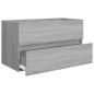 vidaXL 2-tlg. Badmöbel-Set Grau Sonoma Holzwerkstoff vidaXL 2-tlg. Badmöbel-Set Grau Sonoma Holzwerkstoff