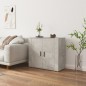 vidaXL Sideboard Betongrau 80x33x70 cm Holzwerkstoff vidaXL Sideboard Betongrau 80x33x70 cm Holzwerkstoff