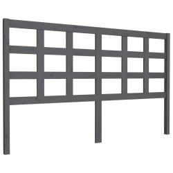 vidaXL Kopfteil Grau 165,5x4x100 cm Massivholz Kiefer