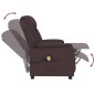 Massagesessel Dunkelbraun Stoff Massagesessel Dunkelbraun Stoff