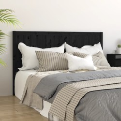 vidaXL Kopfteil Schwarz 155,5x4x100 cm Massivholz Kiefer