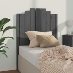 vidaXL Kopfteil Grau 81x4x110 cm Massivholz Kiefer
