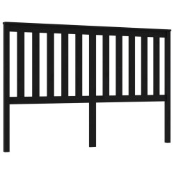 vidaXL Kopfteil Schwarz 156x6x101 cm Massivholz Kiefer