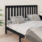vidaXL Kopfteil Schwarz 156x6x101 cm Massivholz Kiefer