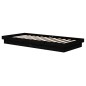 vidaXL Massivholzbett Schwarz 90x200 cm vidaXL Massivholzbett Schwarz 90x200 cm