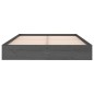 vidaXL Massivholzbett Grau 140x190 cm vidaXL Massivholzbett Grau 140x190 cm