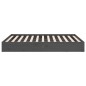 vidaXL Massivholzbett Grau 140x190 cm vidaXL Massivholzbett Grau 140x190 cm