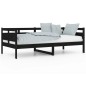 vidaXL Tagesbett Schwarz Massivholz Kiefer 90x190 cm vidaXL Tagesbett Schwarz Massivholz Kiefer 90x190 cm