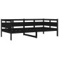 vidaXL Tagesbett Schwarz Massivholz Kiefer 90x190 cm vidaXL Tagesbett Schwarz Massivholz Kiefer 90x190 cm